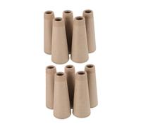 NUOBESTY 10 Piezas Tubo de Tejer de Cartón para Bobinado de Lana Soporte de Enrollado de Hilo con Diseño de Ranura Accesorios para Manualidades y Diy