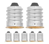 NUOBESTY 10 portalámparas E14-E12 - Adaptador de bombilla - Base de rosca para bombillas LED - Adaptador de enchufe de lámpara