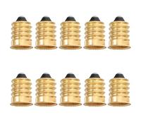 NUOBESTY 10 portalámparas E14-E12 - Adaptador de bombilla - Base de rosca para bombillas LED - Adaptador de enchufe de lámpara