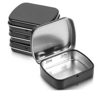 NUOBESTY 10 Uds Cajas Caja De Lata Pequeño Pastillero De Viaje Latas De De Hierro Organizador De Almacenamiento De Contenedores Viajar Portátil Planchar Tanque De Almacenamiento