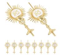 NUOBESTY 10 Unidades Adorno Decorativo con Diseño Jhs para Iglesia y Festividades el Hogar y Eventos Especiales