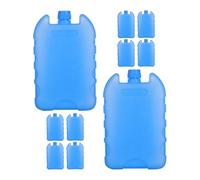 NUOBESTY 10 Unidades Paquetes de Hielo Reutilizables para Enfriador Nevera Decoracion Verano, Contenedor Portátil de PE para Enfriar Alimentos y Cakes en Lunch Box