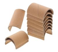 NUOBESTY 10 Unidades Tubo de Papel Flexible Semicircular para Manualidades Infantiles, Fácil de Instalar y Conectar, Adecuado para Pistas de Coches y Actividades Creativas en Jardín de