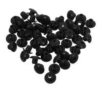 NUOBESTY 100 Cerraduras de Gancho para Tableros Perforados de 1/4 Pulgada, Anillos de Bloqueo Ajustables Negros, 100 Piezas para Organización Industrial y Ferretería Industrial