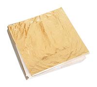 NUOBESTY 100 Piezas Papel De Imitación De Lámina De Oro Papel De Aluminio Para Decorar Hojas De Pan De Oro Papel De Aluminio Para Pintar Papel De Aluminio De Imitación Artesanía Agarrando