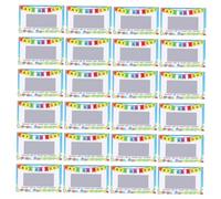 NUOBESTY 100 piezas Tarjetas Rasca y Gana DIY con Láminas para Rascar Tarjetas Divertidas para Cumpleaños con de Dibujos Animados Grueso Resistente para Manualidades y