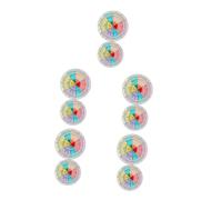 NUOBESTY 10hojas Pegatinas Autoadhesivas De Rueda De Emociones para Decorar Laptop Maletas y Diarios De Stickers Coloridos y Chic