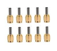 NUOBESTY 10Piezas Conector de Crimpado SMA Macho Recto Adaptador de Durabilidad