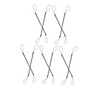 NUOBESTY 10piezas Cuerda De Resorte Antipérdida para Lápiz Óptico Cordón Retráctil para Bolígrafo Correa De Muñeca para Uso Diario Negro