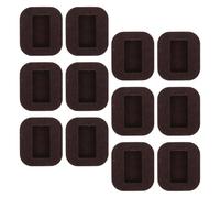 NUOBESTY 12 Piezas 12 Copas Antideslizantes de Fieltro para Ruedas de Sillas, Protector de Muebles Antiarañazos, Almohadillas Silenciosas para Pisos de Madera y Baldosas, 12 Unidades