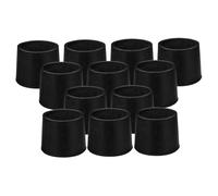 NUOBESTY 12 Piezas Cubiertas de Goma Patas de Antideslizantes y Silenciosas Adecuadas Patas Accesorios Trampolines Estabilidad y Seguridad Uso Interior y Exterior