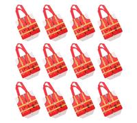 NUOBESTY 12 Piezas Fiestas de Bombero con Diseño Bolsas de Resistentes con Asas para Dulces y Regalos Cumpleaños y Eventos Temáticos de Seguridad contra Incendios de Unidades