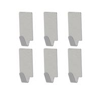 NUOBESTY 12 Piezas Ganchos Adhesivos De Acero Inoxidable Para Pared Toallero De Baño Y Cocina Sin Taladro Para Colgar Toallas Y Ropa