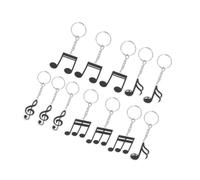NUOBESTY 12 piezas Llavero Nota Musical PVC para Fiestas Cumpleaños Regalo para Amantes Música y Eventos Infantiles