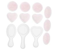 NUOBESTY 12 Piezas Moldes de Silicona para Peines Diy Moldes Reutilizables y Flexibles para Fabricación de Peines Perfectos para Creaciones Personalizadas
