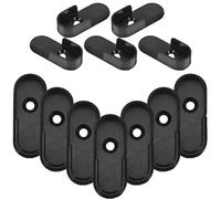 NUOBESTY 12 Piezas Soporte para Perchero De Armario Metal Soporte Central para Barra De Armario para Organizacion De