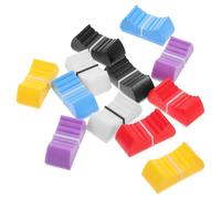 NUOBESTY 12 Piezas Tapa de Fader para Mezclador Diseño de Deslizamiento Recto y Adaptación Versátil, Accesorio de Plástico Compacto para Consola de Sonido Negra