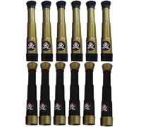 NUOBESTY 12 Uds. Telescopio Pirata para Niños Telescopio De Mano Plegable De Plástico Catalejo Monocular Vintage De Supervivencia para Disfraz De Capitán Pirata Regalo De Cosplay