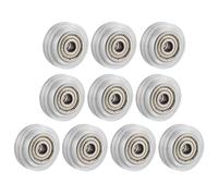 NUOBESTY 13 Ruedas Transparentes para Impresora 3d Rodamientos de Bolas, Poleas Pasivas de Plástico para Piezas de Impresora, Accesorio de Polea Redonda para Fabricación Aditiva