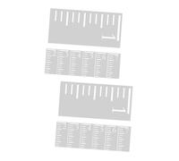 NUOBESTY 14 Piezas Plantilla De Escala De Altura Regla De Plantilla De Plástico Regla De Plástico Para Gráficos Gráfico De Crecimiento De La Pared Plantilla Para Pintar El Plastico