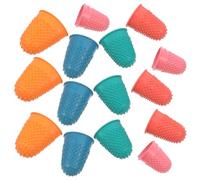 NUOBESTY 15 Piezas Dedos de Goma Ergonómicos Reutilizables Ajuste Cómodo para Contar Dinero, Escribir y Clasificar Puntas Resistentes de Goma
