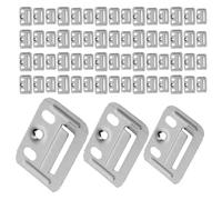 NUOBESTY 150 Piezas Clips de Fijación de Acero Inoxidable para Paneles de Pared Abrazaderas Integradas, Ideales para Proyectos de Renovación y Muebles de Hogar