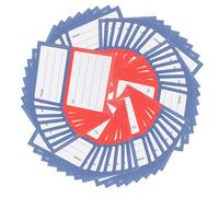NUOBESTY 150 Piezas Etiquetas de Envío Autoadhesivas de Papel Fáciles de Escribir y Resistentes a Manchas para Sobres, Ideales para Uso Personal y Correo