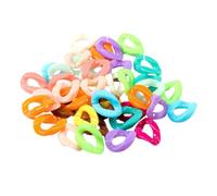 NUOBESTY 150 Piezas Gancho de Clip para Pulsera de Plástico Multicolor, Eslabón de Cadena Clip Abierto Fácil de Conectar para Manualidades Diy, Accesorios Ligeros para Color Aleatorio
