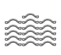 NUOBESTY 16 Asas de Barco de Acero Inoxidable en Forma de Joroba de Camello Puerta Náutica y Cornamusa de Cuerda, Paquete de 16 Piezas para Actividades Marinas