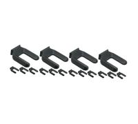 NUOBESTY 16 Mini Ruedas Giratorias De Perfil Bajo Almohadillas Antideslizantes para Muebles Tope De Rueda Estabilizador De Tablero Pequeñas De Goma