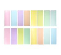 NUOBESTY 16 Piezas Tiras de Lectura Guiada de Plástico Coloridas, Marcapáginas Grandes con Línea y Regla, para Estudiantes y Dislexia, Accesorios de Lectura Esenciales para Libros y