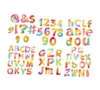 NUOBESTY 1bolsa Letras Grandes Para Tablero De Anuncios Letras De Papel Coloridas Para Decorar Aula Fiesta