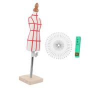 NUOBESTY 1juego Maniquí De Costura Mini Femenino con Base De Forma De Vestido para Modistas Y Decoración del Hogar