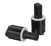 NUOBESTY 2 Amortiguadores de Cierre Lento Diseño Flexible y Moderno para Asiento de Inodoro Negro, Conectores de Bisagra de Plástico para Baño
