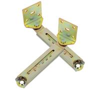 NUOBESTY 2 bisagras de ángulo Ajustable - Barra de elevación telescópica - Herrajes Resistentes para Muebles - para camillas de Belleza, mesas de Masaje y sillones reclinables