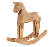 NUOBESTY 2 estatuas de Animales de Madera: Escultura de Caballo mecedor - Figura Decorativa Coleccionable - Decoración del Año Nuevo Chino 2026 - para Escritorio, Sala de Estar, Oficina, decoración