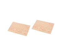 NUOBESTY 2 Hojas Pegatinas Adhesivas de Letras Inglés para Ordenador y Portátil de Autoadhesivo Letras Claras y Resistentes Desgaste Compatible con Teclados de Escritorio y Portátiles