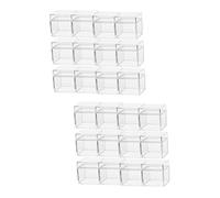 NUOBESTY 2 Juegos Caja De Almacenamiento Cuadrada Con Forma De Campana Soporte Para Papel Higiénico Náutico Comedero Para Colibríes Desmontable Cuenco Para Clavos Cuenco 12 piezas * 2