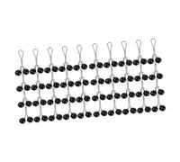 NUOBESTY 2 Juegos Cierre Brillante Redondo Broches Fijador Hombres Manos De Bufanda Para Mujer Alfileres De Ropa Chaqueta De Sport Coser Joyas Aleación Black 24 Uds * 2