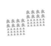 NUOBESTY 2 Juegos De Collares Con Dijes Únicos Con Temática De Graduación Cadena Con Forma De Doctor Colgante De Aleación De Plata Suministros Para Hacer Joyas 50 Piezas X 2