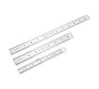 NUOBESTY 2 Juegos Gobernante Regla Suave Combinación Escala Plaza Maquinista Plaza De Carpinteros Regla del Borde De Los Carpinteros Regla Caliente Silver Acero Inoxidable 3 Piezas * 2