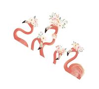 NUOBESTY 2 Juegos pegatina decorativa mural de pared de flamenco flores pegatinas de pared retro hogar muro fondo de pantalla único calcomanías de pared de flamencos de polivinilo