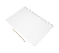 NUOBESTY 2 Juegos Plantillas Rígidas de Línea Recta de Espaciado Regla Plástica Multifuncional para Exámenes Escritura y Caligrafía