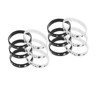 NUOBESTY 2 Juegos Pulsera De Estrella De Cinco Puntas Delirar Pulseras Pulsera De Silicona Pulseras De Identificación Pulseras De Joyería Muñequeras Muñequeras Gel De Sílice 6 Piezas*2