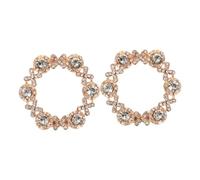 NUOBESTY 2 Piezas Accesorios Elegantes y Desmontables para Mujeres Decoraciones Brillantes para Bodas y Fiestas Hebillas para Tacones y Planos