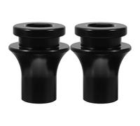 NUOBESTY 2 Piezas Adaptador de Pomo de Palanca de Cambios M10x1.5 de Aleación de Aluminio Negro para Transmisión Manual, Instalación Fácil y Diseño Moderno para Reemplazo y Bricolaje