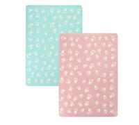 NUOBESTY 2 Piezas Alfombrilla para Alimentación Mascotas Antideslizante Duradera PP EVA para Gatos y Perros Color Aleatorio Color Aleatorio