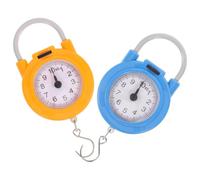 NUOBESTY 2 Piezas Báscula Digital Portátil con Gancho y Resorte para Equipaje, Alta Precisión, Ligera, Capacidad 10kg, Adecuado para Viajes y Uso Personal