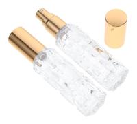 NUOBESTY 2 Piezas Botella Atomizadora para Mejorar Bebidas de Vidrio Dorado Pulverización Fácil y Diseño Elegante para Bitters y Cócteles en Bares y Restaurantes
