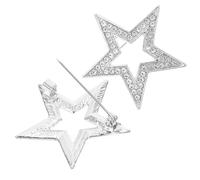 NUOBESTY 2 Piezas Broche de Traje Estrella de Cinco Puntas de Aleación de Zinc Duradera Conjunto de Accesorio Multifuncional para Mujer Fiesta Elegante y Versátil para Bufandas y Bolsos